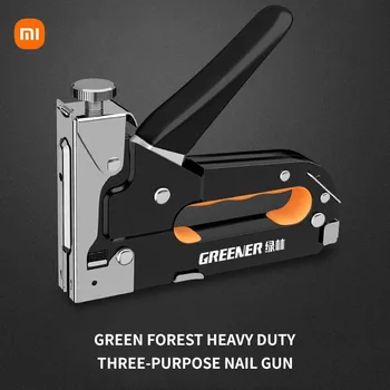 Ручной гвоздезабивной пистолет Xiaomi GREENER 3 в 1 Сверхмощный степлер со съемником Бытовой гвоздезабивной пистолет Martin Row Nail Gun Tool
