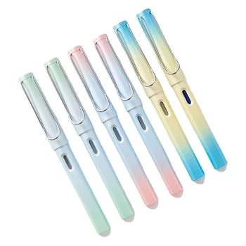 школьные принадлежности стираемая авторучка градиентного цвета иридиевая Термочувствительная и стираемая ручка для детей со сменными чернильницами