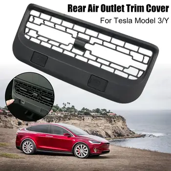 Задняя Крышка Вентиляционного Отверстия Автомобиля для Tesla Model 3/Y 3D Защита ABS Экологичная Декоративная Крышка Антиблокирующий Салон Автомобиля Acce H7W5