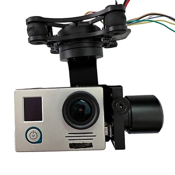 Высококачественный Алюминиевый сплав, 3-Осевое Бесщеточное Карданное Крепление Камеры и ШИМ-управление Для Xiaomi SJ4000 Gopro 3 4 Камеры DIY FPV