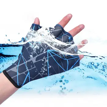 1 пара плавательных перчаток, Эластичные противоскользящие ласты для плавания, ласты, перчатки с перепонками для пальцев, принадлежности для подачи воды, весло