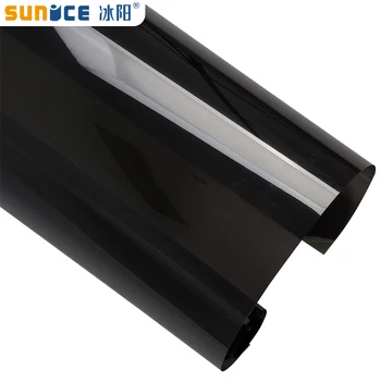 Sunice 15% VLT Черная автомобильная домашняя самоклеящаяся оконная тонирующая пленка sun control auti-UV стеклянная наклейка автомобильные аксессуары автомобильные пленки 0.5x5m