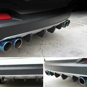 4шт 2021 Универсальный автомобильный декоративный задний спойлер заднего бампера аксессуары для BMW 1 2 3 4 5 6 7 Серии e34 e39 e46 e53 e70 e87 e90