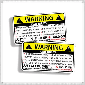 10x6cm Правила Предупреждения О Безопасности Автомобиля Наклейка ПВХ Авто Наклейка для BMW E34 E36 E60 E90 E46 E39 E70 F10 F20 F30 X5 X6 X1