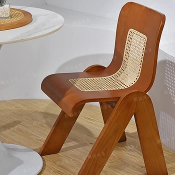 Современные минималистичные обеденные стулья Дерево Спальня Кухня Дизайнерское кресло для геймеров Гостиная Гарнитур Прозрачная мебель для балкона Silla Comedor