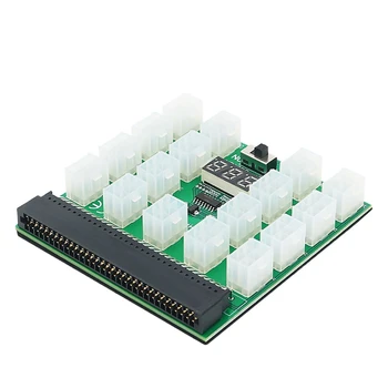 Обновленная версия ATX 17X6pin Блок Питания Breakout Board Адаптер Конвертер 12V 2000W Для FUJITSU DPS-800GB ETH/BTC Mining