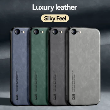 Роскошный магнитный кожаный чехол для iPhone SE 2020 iPhone SE 2022 iPhone SE3 SE2 iPhone 7 iPhone 8, поддерживающий чехол, автомобильный держатель