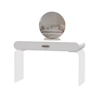 Подвесной акриловый комод для спальни современный домашний туалетный столик для маленькой квартиры кремовый стиль
