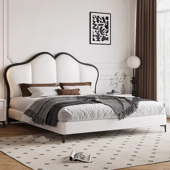 Высококачественная Скандинавская двуспальная кровать Дизайнерский Шкаф для хранения вещей, Спальное изголовье, каркас односпальной кровати, безопасный замок, домашняя мебель Cama De Casal